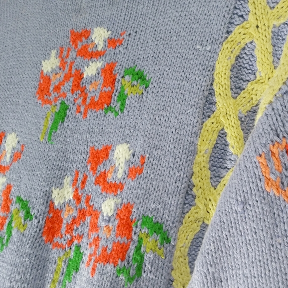 Capeisle knitters  by hand 
Floral crochet knit - Picture 8 of 9